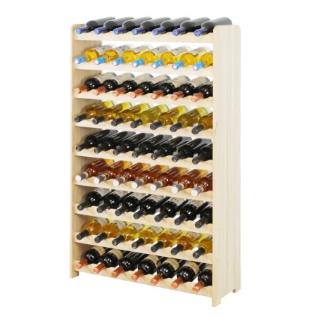 Regał dębowy na 63 butelki · RW-22-63 · drewno w stanie surowym