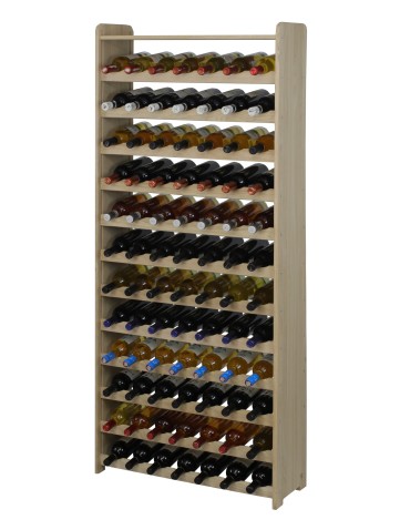 Dębowy regał na wino RW-22-91 · drewno w stanie surowym