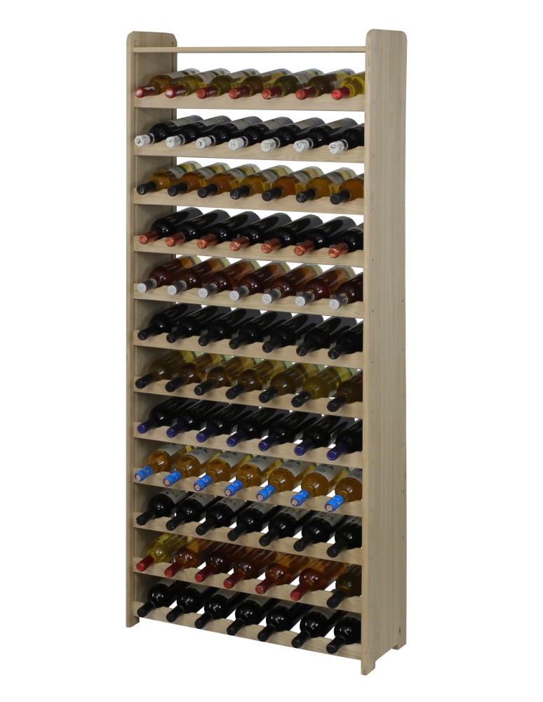 Seria RW-22 - Dębowy regał na wino RW-22-91 · drewno w stanie surowym - produkt MODO24.PL 1