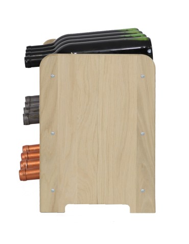 Seria RW-22 - Regał dębowy na 12 butelek · RW-22-12 · lite drewno w stanie surowym - product 4