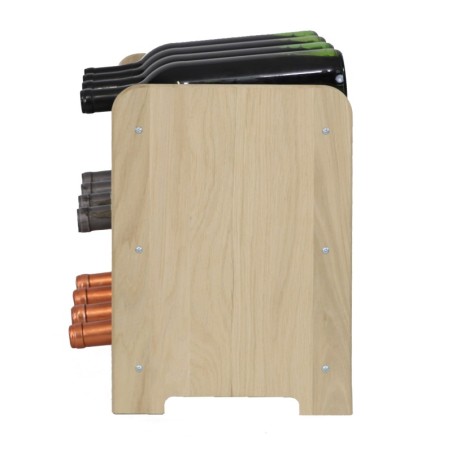 Regał dębowy na 12 butelek · RW-22-12 · lite drewno w stanie surowym