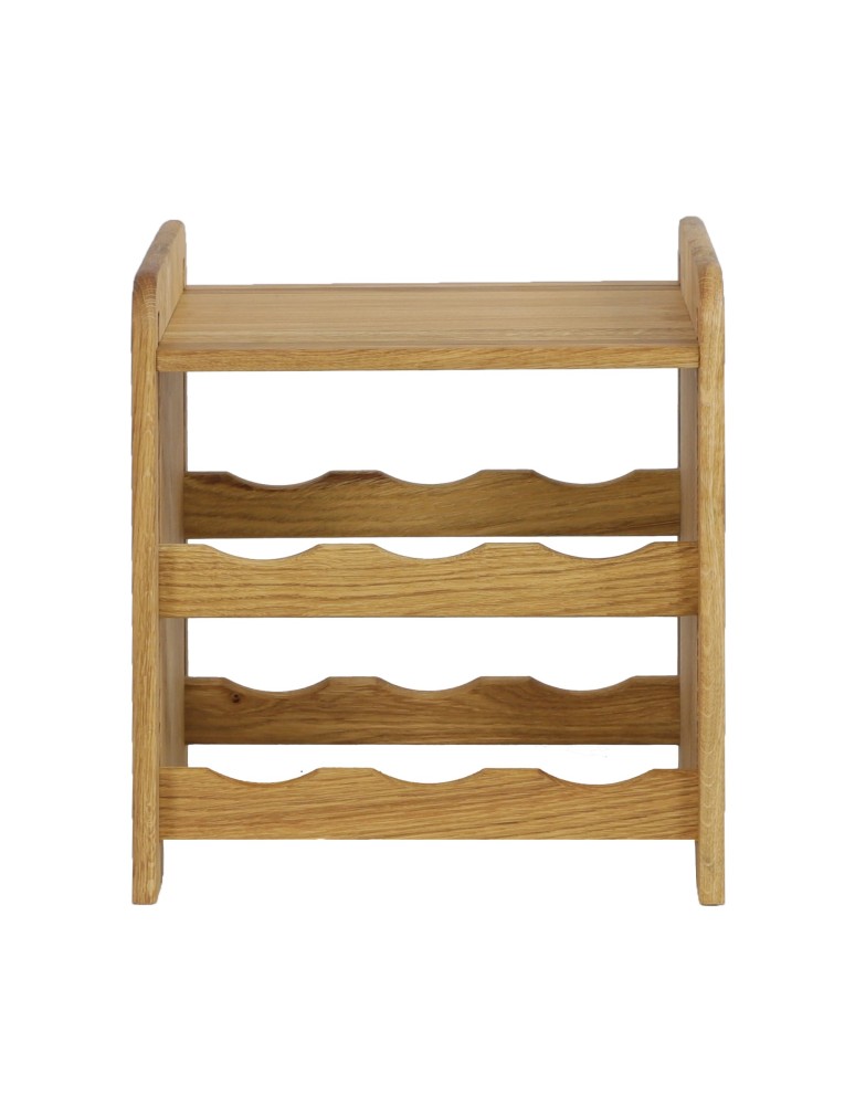 Seria RW-22 - Dębowy regał winiarski · RW-22-6P · olejowany · kolor brązowy - product MODO24.PL 2