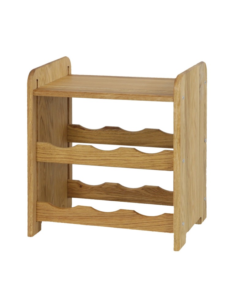 Seria RW-22 - Dębowy regał winiarski · RW-22-6P · olejowany · kolor brązowy - product MODO24.PL 4