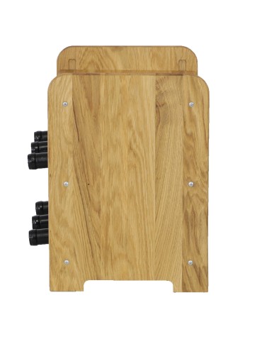 Seria RW-22 - Dębowy regał winiarski · RW-22-6P · olejowany · kolor brązowy - product 5