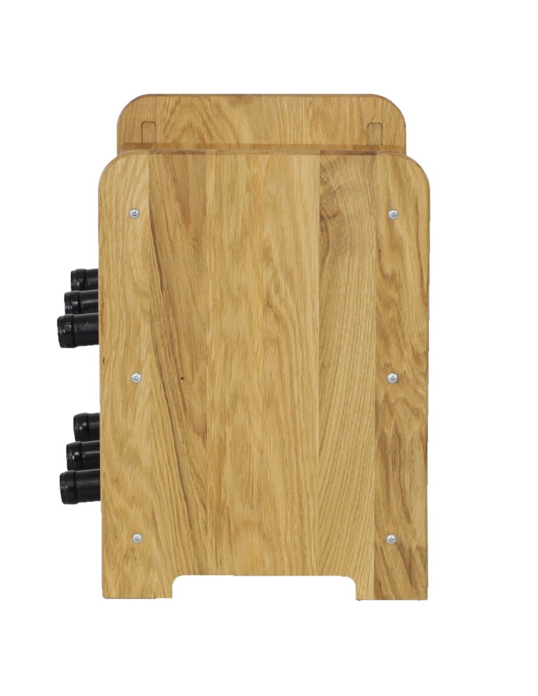 Seria RW-22 - Dębowy regał winiarski · RW-22-6P · olejowany · kolor brązowy - product MODO24.PL 5