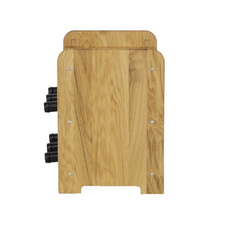 Dębowy regał winiarski · RW-22-6P · olejowany · kolor brązowy