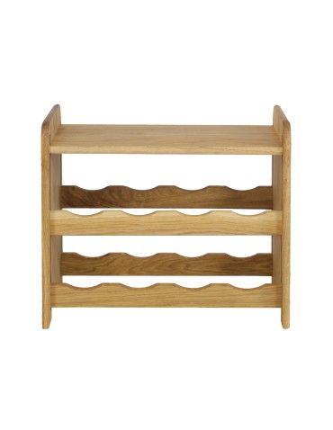 Seria RW-22 - Dębowy regał winiarski · RW-22-8P · olejowany · kolor brązowy - product 3