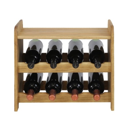 Dębowy regał winiarski · RW-22-8P · olejowany · kolor brązowy