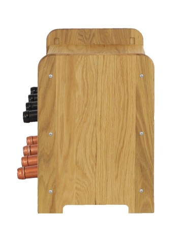 Seria RW-22 - Dębowy regał winiarski · RW-22-8P · olejowany · kolor brązowy - product 6
