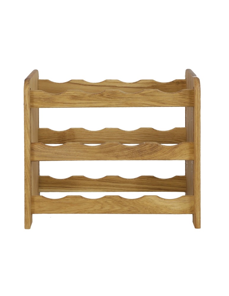 Seria RW-22 - Dębowy regał winiarski · RW-22-12 · olejowany · kolor brązowy - product MODO24.PL 2