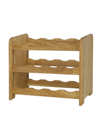 Seria RW-22 - Dębowy regał winiarski · RW-22-12 · olejowany · kolor brązowy - product 4