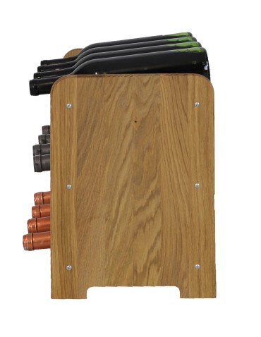 Seria RW-22 - Dębowy regał winiarski · RW-22-12 · olejowany · kolor brązowy - product 5