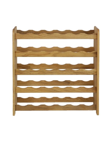 Dębowy regał winiarski · RW-22-30 · olejowany · kolor brązowy - product 2