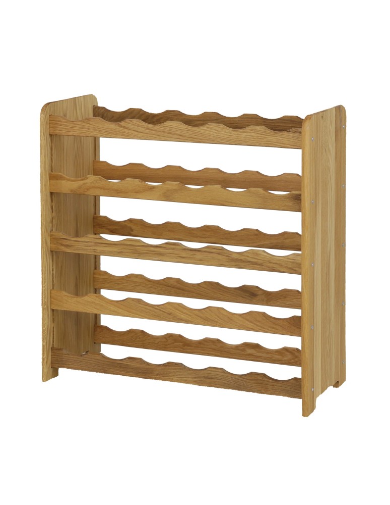 Seria RW-22 - Dębowy regał winiarski · RW-22-30 · olejowany · kolor brązowy - product MODO24.PL 4