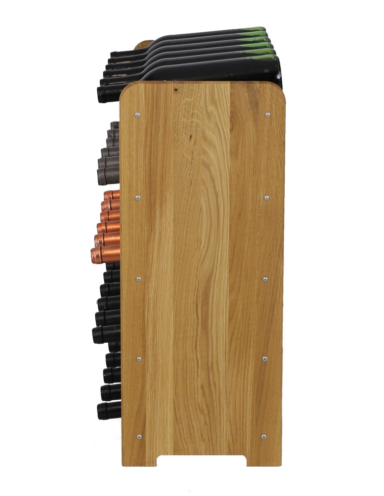 Seria RW-22 - Dębowy regał winiarski · RW-22-30 · olejowany · kolor brązowy - product MODO24.PL 5