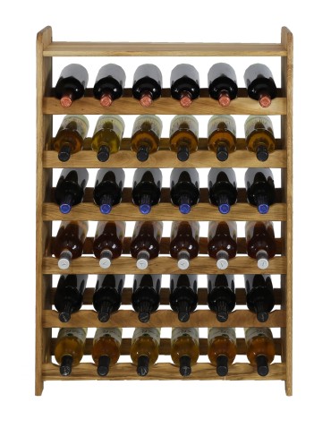 Seria RW-22 - Dębowy regał winiarski · RW-22-42P · olejowany · kolor brązowy - product 3
