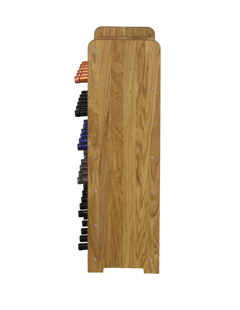 Seria RW-22 - Dębowy regał winiarski · RW-22-42P · olejowany · kolor brązowy - product MODO24.PL 5