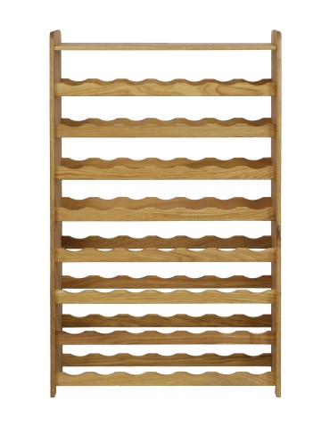 Dębowy regał na wino RW-22-56P · olejowany · kolor brązowy - product 2