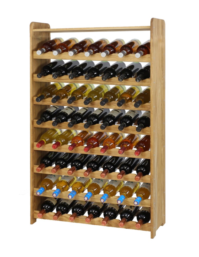 Seria RW-22 - Dębowy regał na wino RW-22-56P · olejowany · kolor brązowy - produkt MODO24.PL 1