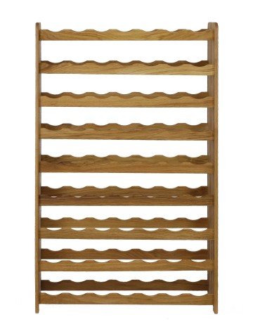 Dębowy regał na wino RW-22-63 · olejowany · kolor brązowy - product 2