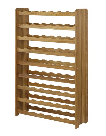 Seria RW-22 - Dębowy regał na wino RW-22-63 · olejowany · kolor brązowy - product 4