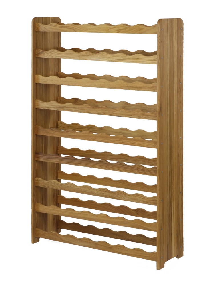 Seria RW-22 - Dębowy regał na wino RW-22-63 · olejowany · kolor brązowy - product MODO24.PL 4