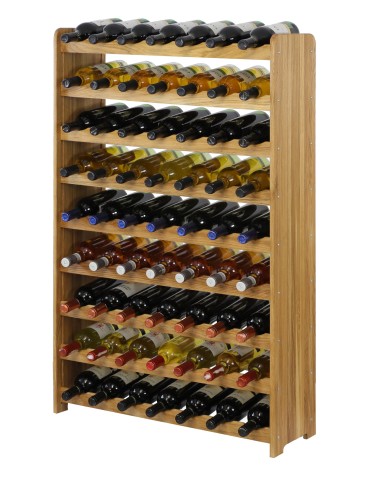 Dębowy regał na wino RW-22-63 · olejowany · kolor brązowy