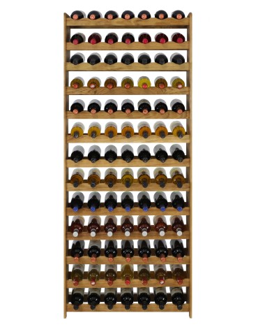 Seria RW-22 - Dębowy regał na wino RW-22-91 olejowany na kolor brązowy - product 3