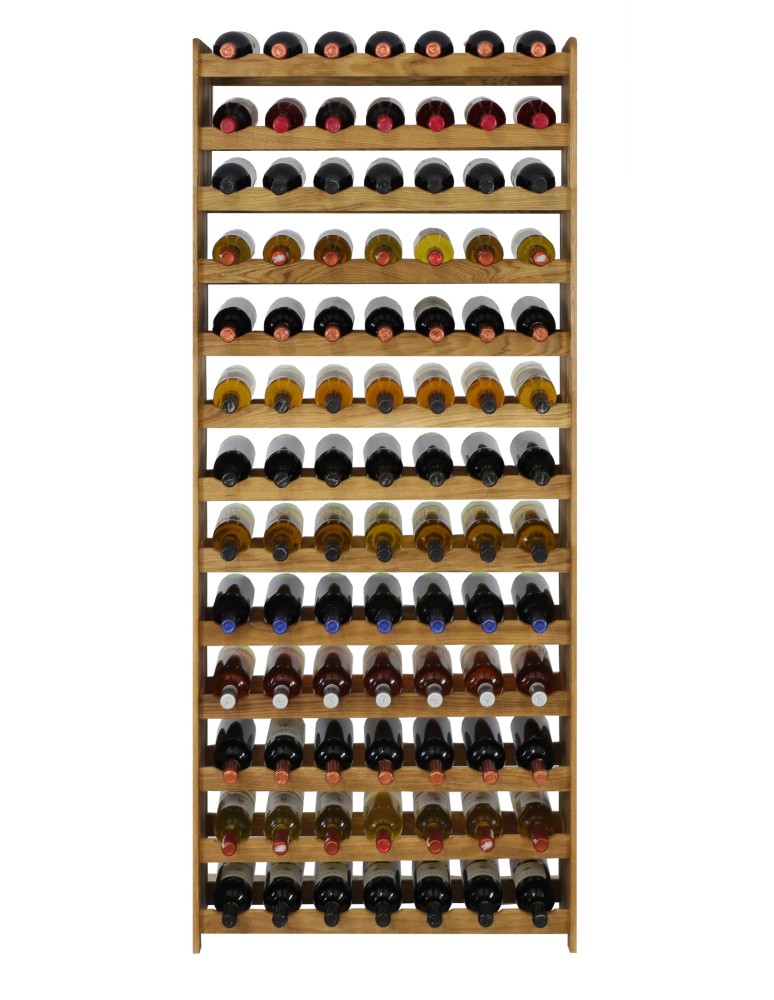 Seria RW-22 - Dębowy regał na wino RW-22-91 olejowany na kolor brązowy - product MODO24.PL 3