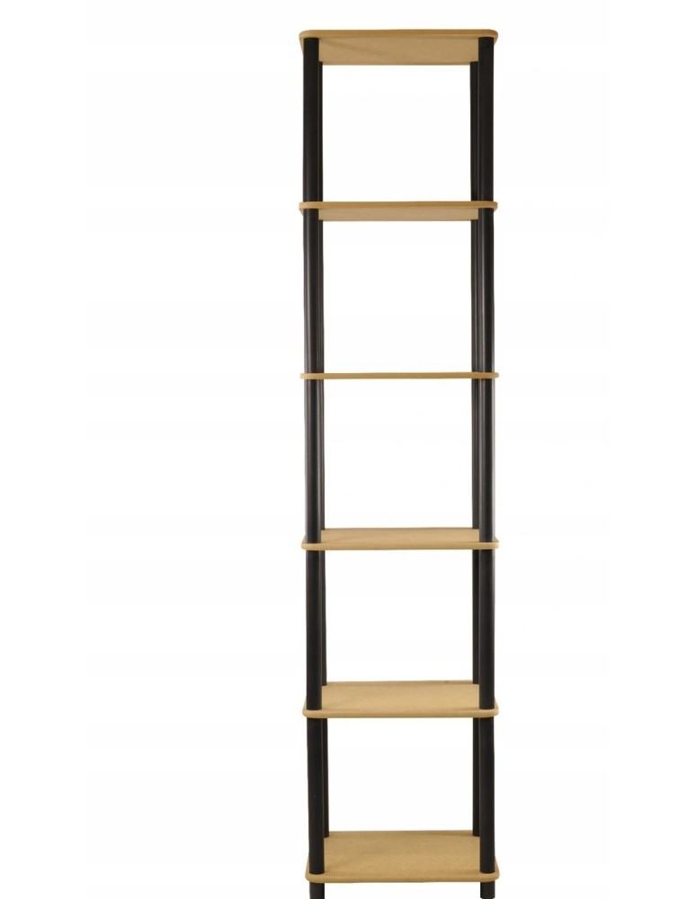 Seria Dedal - Regał rurkowy DEDAL-6L Czarne rurki - product MODO24.PL 1