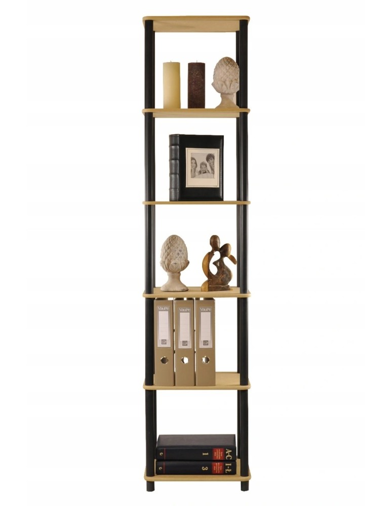 seria regałów DEDAL - Regał rurkowy DEDAL-6L Czarne rurki - product MODO24.PL 2