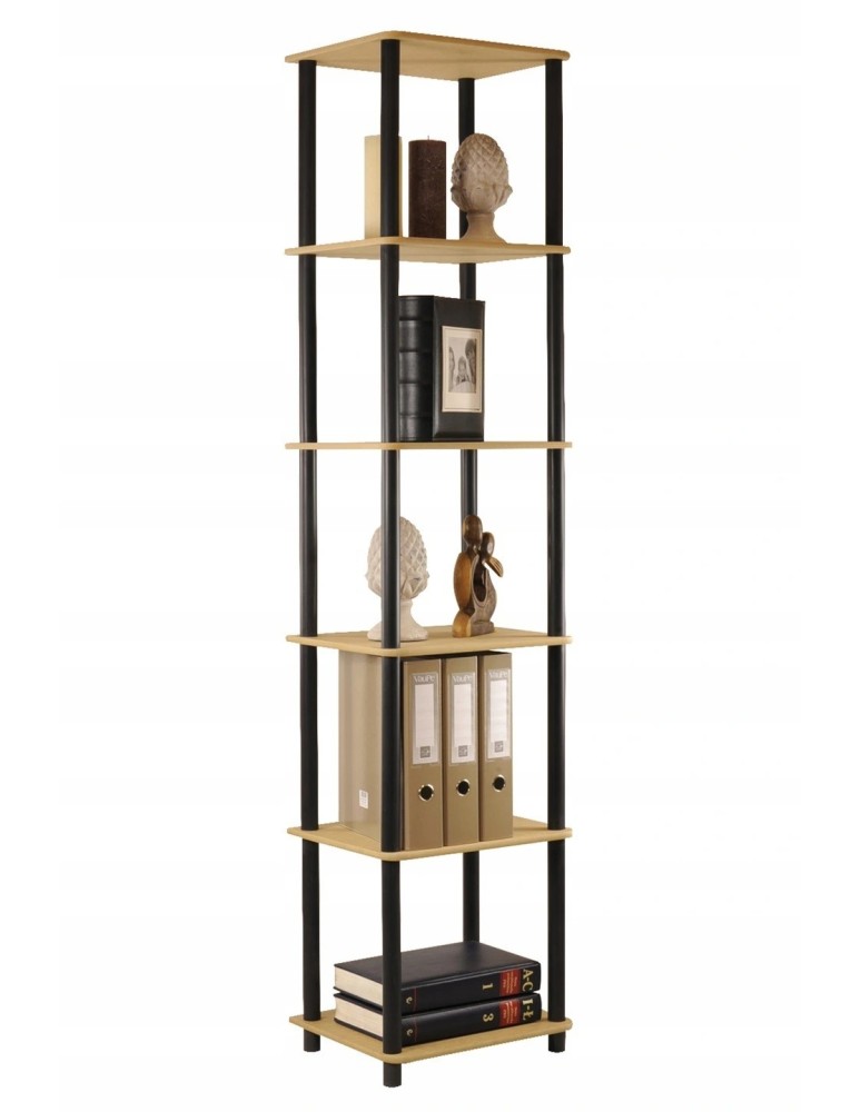 seria regałów DEDAL - Regał rurkowy DEDAL-6L Czarne rurki - product MODO24.PL 3