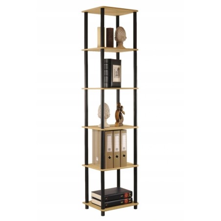 Regał rurkowy DEDAL-6L Czarne rurki