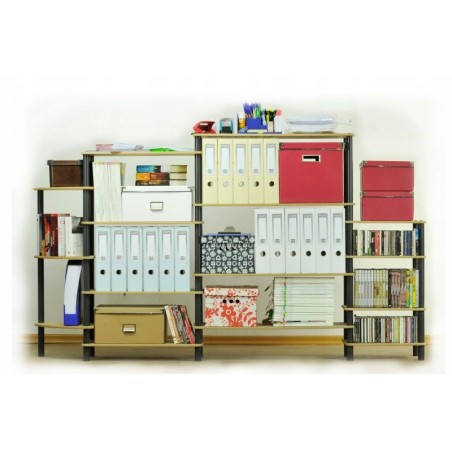 Regał rurkowy DEDAL-6L Czarne rurki