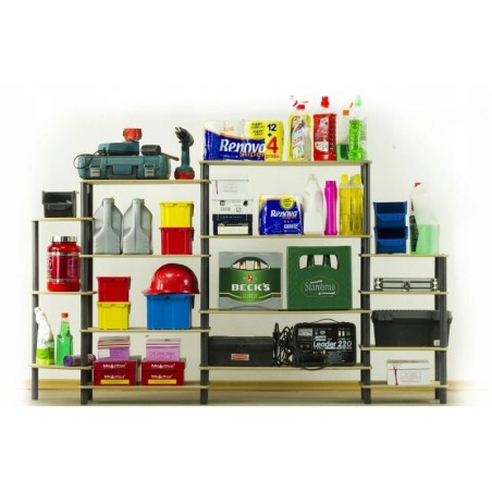 Regał rurkowy DEDAL-7M Czarne rurki