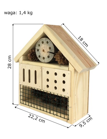 Hotele, Karmniki, Domki - Domek dla Owadów, Budka Lęgowa - REDUKCJA MSZYC - product 5