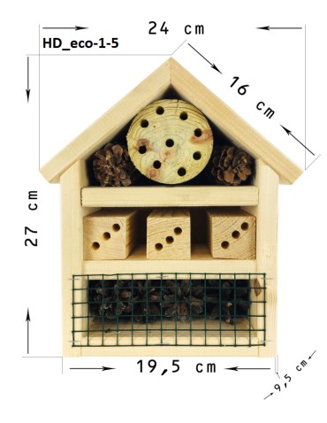 Hotele, Karmniki, Domki - Hotel dla zagrożonych gatunków owadów HD - product 3