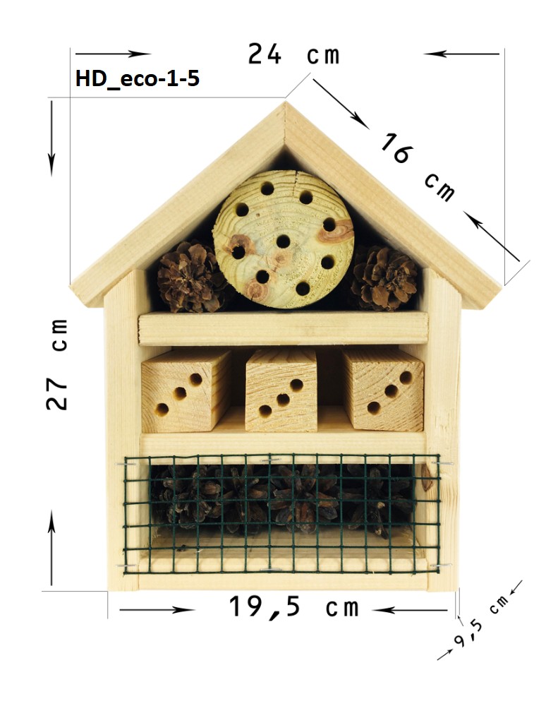 Hotele, Karmniki, Domki - Hotel dla zagrożonych gatunków owadów HD - product MODO24.PL 3