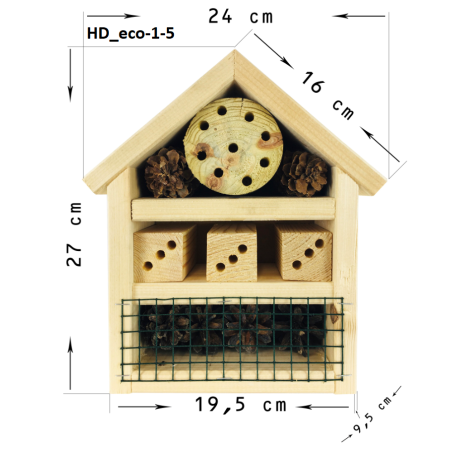 Hotel dla zagrożonych gatunków owadów HD
