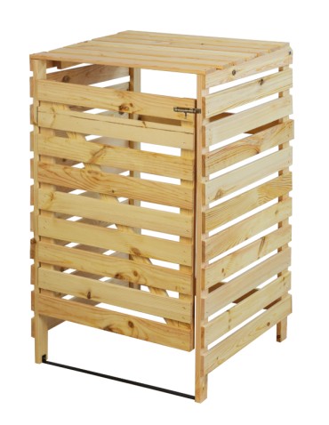 Drewniana wiata śmietnikowa · zabudowa na kosz o pojemności 120 L - product 2