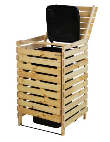Kompostowniki - Drewniana wiata śmietnikowa · zabudowa na kosz o pojemności 120 L - product 3
