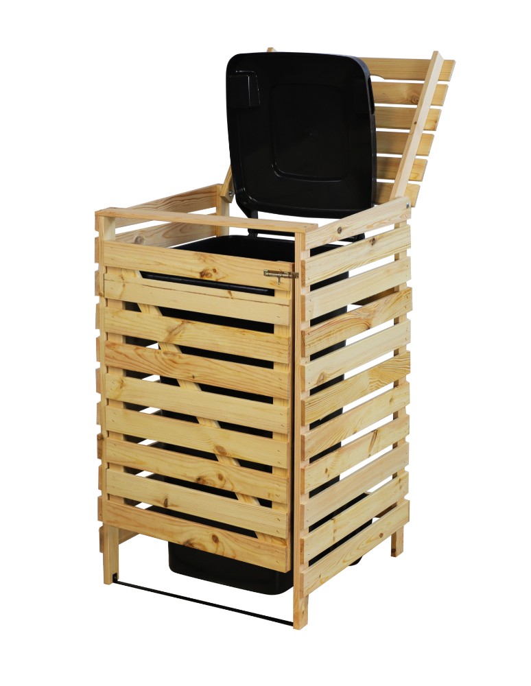 Kompostowniki - Drewniana wiata śmietnikowa · zabudowa na kosz o pojemności 120 L - product MODO24.PL 3