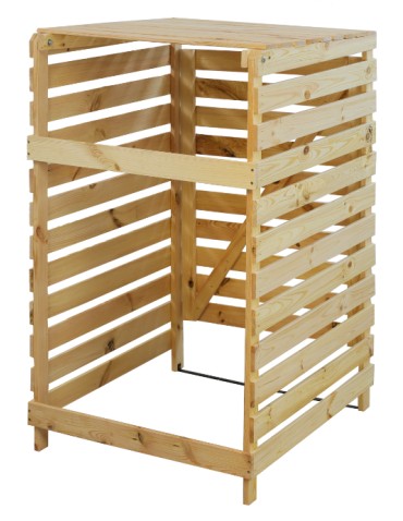 Kompostowniki - Drewniana osłona kosza na śmieci o pojemności 240 l - product 3