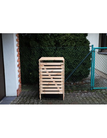 Kompostowniki - Drewniana osłona kosza na śmieci o pojemności 240 l - product 5