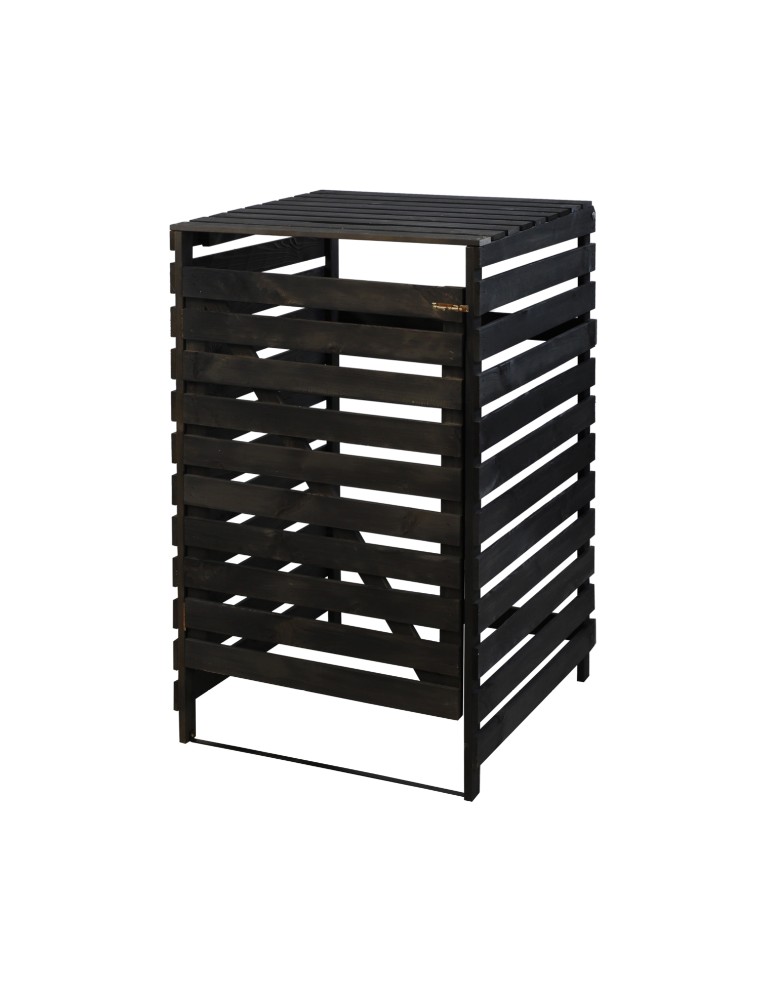 Kompostowniki - Drewniana maskownica do kosza na śmieci o pojemności 240 l -antracytowa - product MODO24.PL 3