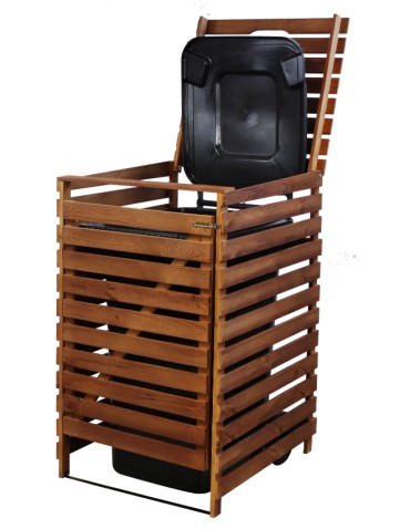 Brązowa wiata śmietnikowa 240L do ogrodu - product 2