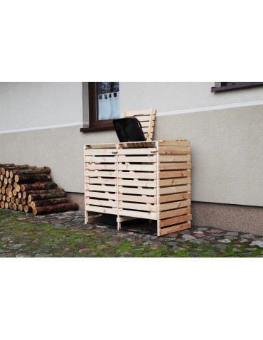 Kompostowniki - Śmietnikowa wiata na dwa kosze o pojemności 240 l - product 6