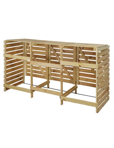 Kompostowniki - Trzykomorowa wiata na śmietniki o pojemności 240 l - product 4