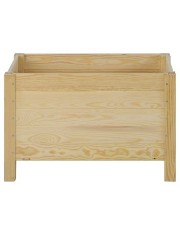 Prostokątna donica RDS-4-2 z surowego drewna sosnowego - product 2