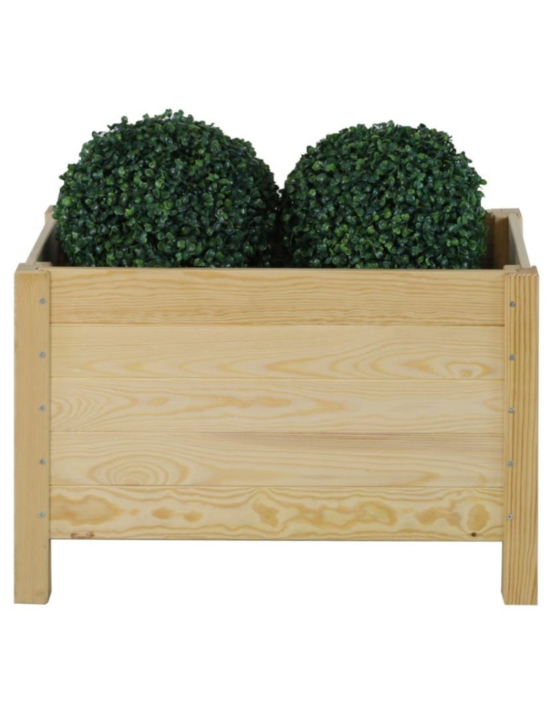 Kwietniki i donice - Prostokątna donica RDS-4-2 z surowego drewna sosnowego - product MODO24.PL 3